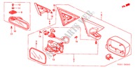 MIRROR (ELECTRIC STORING) for Honda CIVIC VTI-SD 4 Doors 5 speed manual 2005