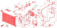 AIR CONDITIONER (HOSES/PIPES)(RH) for Honda CIVIC GLI-C 4 Doors 5 speed manual 2005
