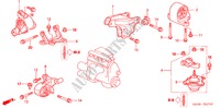 ENGINE MOUNTS (MT) for Honda CIVIC 1.6 ES 4 Doors 5 speed manual 2005