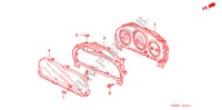 METER COMPONENTS (NS) (2) for Honda CIVIC 1.6 ES 4 Doors 5 speed manual 2005