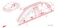 MOLDING for Honda CIVIC 1.6 ES 4 Doors 5 speed manual 2005