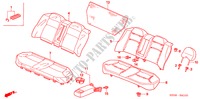 REAR SEAT (1) for Honda CIVIC EXI-S 4 Doors 4 speed automatic 2005