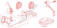ANTENNA/SPEAKER for Honda CIVIC VI 5 Doors 5 speed manual 2001