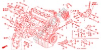 ENGINE MOUNTING BRACKET for Honda CIVIC VI 5 Doors 5 speed manual 2001