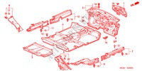 FLOOR MAT for Honda CIVIC VI 5 Doors 5 speed manual 2001