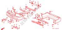 BUMPERS (1) for Honda ACCORD EXI 4 Doors 4 speed automatic 2000