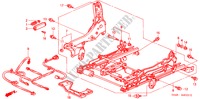 FRONT SEAT COMPONENTS (R.)(3) for Honda ACCORD 2.3VTI 4 Doors 4 speed automatic 2001