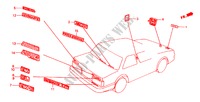 EMBLEM for Honda ACCORD GL 3 Doors 5 speed manual 1982