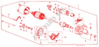 STARTER MOTOR COMPONENT (DENSO)(1) for Honda ACCORD GL 3 Doors 5 speed manual 1982