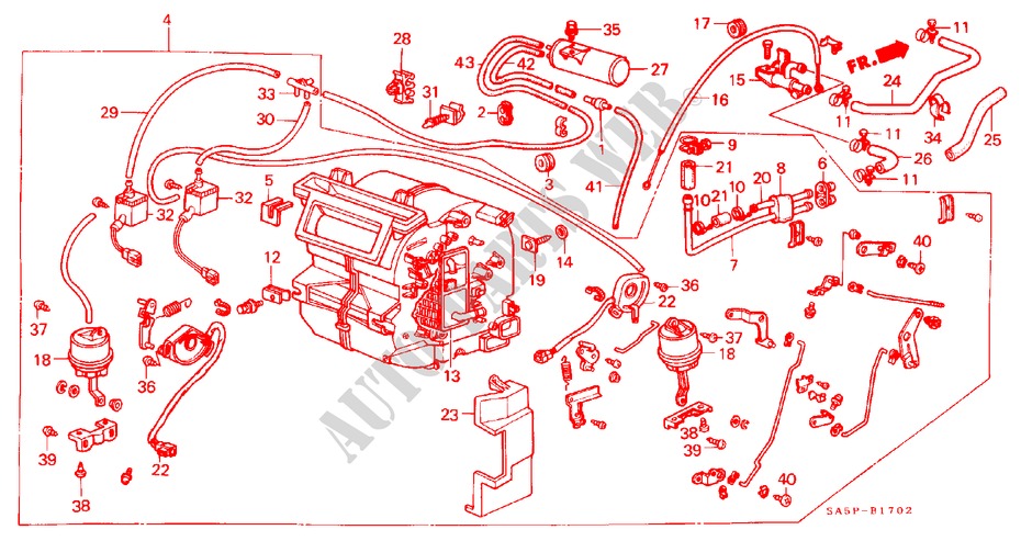 HEATER UNIT for Honda ACCORD EX 3 Doors 5 speed manual 1982