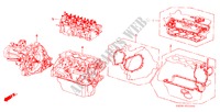GASKET KIT/ENGINE ASSY. for Honda ACCORD STD 4 Doors 4 speed automatic 1984