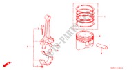 PISTON/CONNECTING ROD for Honda ACCORD STD 3 Doors 4 speed automatic 1984