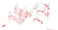 REAR SEAT/SEATBELT (2D) for Honda ACCORD STD 3 Doors 4 speed automatic 1984