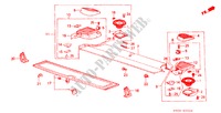 REAR SHELF (2D) for Honda ACCORD STD 3 Doors 4 speed automatic 1984