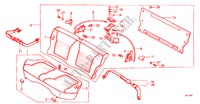 REAR SEAT/SEATBELT (WAGON) for Honda CIVIC WAGON STD 5 Doors 5 speed manual 1982