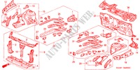FRONT BULKHEAD/DASHBOARD for Honda JAZZ 1.3LX-L 5 Doors full automatic 2005