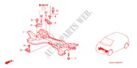 FRONT SUB FRAME for Honda JAZZ VTI 5 Doors 5 speed manual 2005