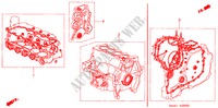 GASKET KIT for Honda JAZZ 1.4LX 5 Doors 5 speed manual 2003