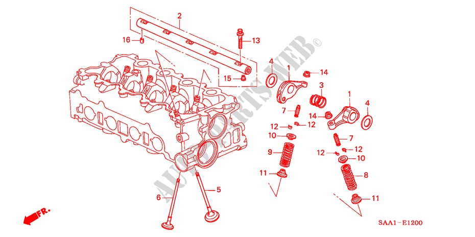 VALVE/ROCKER ARM for Honda JAZZ 1.3GLI 5 Doors 5 speed manual 2005