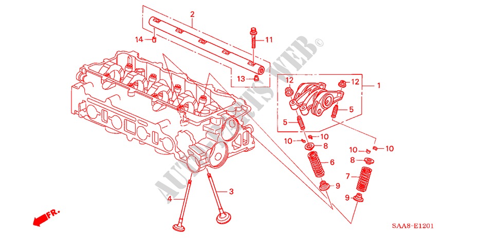 VALVE/ROCKER ARM (VTEC) for Honda JAZZ VTI 5 Doors 5 speed manual 2005