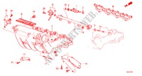FUEL INJECTOR/ INTAKE MANIFOLD (PGM FI) for Honda PRELUDE 2.0SI 2 Doors 5 speed manual 1987