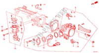THROTTLE BODY (PGM FI) for Honda PRELUDE 2.0I-16 2 Doors 5 speed manual 1986