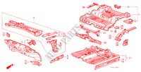 BODY STRUCTURE COMPONENTS (2) for Honda CIVIC DX 3 Doors 3 speed automatic 1984