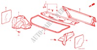 TRUNK SIDE GARNISH/ REAR TRAY (4D) for Honda CIVIC GL 4 Doors 3 speed automatic 1984