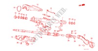 STEERING COLUMN for Honda CIVIC SHUTTLE DX 5 Doors 3 speed automatic 1987