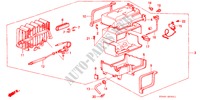 AIR CONDITIONER (UNIT) (RH) for Honda LEGEND EX 4 Doors 5 speed manual 1990