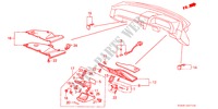 INSTRUMENT PANEL LOWER (RH) for Honda LEGEND EX 4 Doors 4 speed automatic 1986