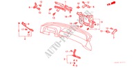 INSTRUMENT PANEL STAYS (LH) for Honda LEGEND EX 4 Doors 5 speed manual 1987