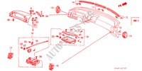 INSTRUMENT PANEL UPPER (LH) for Honda LEGEND XI 4 Doors 5 speed manual 1987