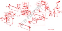 INTERIOR ACCESSORIES for Honda LEGEND XI 4 Doors 5 speed manual 1987