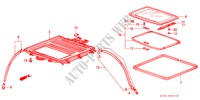 SLIDING ROOF (1) for Honda LEGEND XI EXCLUSIVE 4 Doors 4 speed automatic 1990