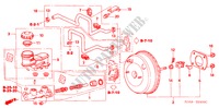 BRAKE MASTER CYLINDER/ MASTER POWER (LH) for Honda ACCORD VTIE 4 Doors 5 speed manual 2005