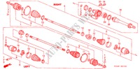 FRONT DRIVESHAFT/HALF SHA FT (L4) (MT) for Honda ACCORD VTIE 4 Doors 5 speed manual 2005