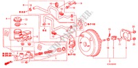 BRAKE MASTER CYLINDER/ MASTER POWER (LH) for Honda ACCORD VTIL 4 Doors 5 speed manual 2007