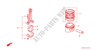 PISTON/CONNECTING ROD for Honda ACCORD STD 4 Doors 4 speed automatic 1989