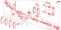 REAR BRAKE CALIPER for Honda ACCORD 2.0SI 3 Doors 5 speed manual 1989