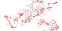 REAR BRAKE DISK for Honda ACCORD 2.0SI 4 Doors 5 speed manual 1989