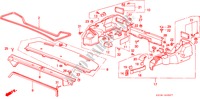 REAR TRAY/ TRUNK SIDE GARNISH (4D) for Honda ACCORD STD 4 Doors 5 speed manual 1989