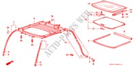 SLIDING ROOF (1) for Honda ACCORD 2.0SI 4 Doors 4 speed automatic 1989
