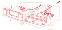 TAILLIGHT (3D) for Honda ACCORD EX 3 Doors 5 speed manual 1988