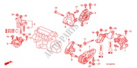ENGINE MOUNTS (MT) for Honda CITY ZX VTI 4 Doors 5 speed manual 2007
