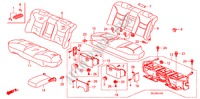 REAR SEAT (FIXED TYPE) (2) for Honda CITY V 4 Doors 5 speed manual 2008