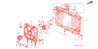 RADIATOR(ND) for Honda CIVIC DX 1200 3 Doors 4 speed automatic 1988