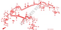 BRAKE LINES(1) for Honda CIVIC DX 4 Doors 4 speed automatic 1990