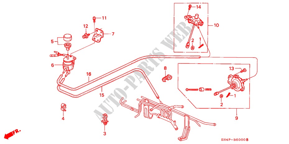 AIR CONDITIONER (CARBURETOR COMPONENTS) for Honda CIVIC GL 4 Doors 5 speed manual 1990