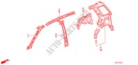 BODY STRUCTURE COMPONENTS (4) for Honda CIVIC SHUTTLE GL 5 Doors 4 speed automatic 1988